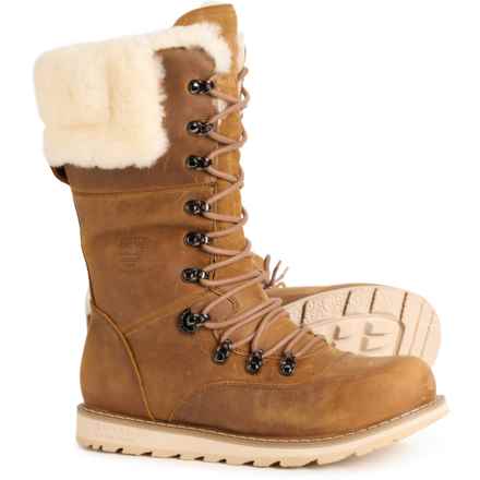 Royal Canadian Castlegar Thinsulate® Tall Winter Boots - Waterproof, Insulated, Leather (For Women) in Wheat Brown