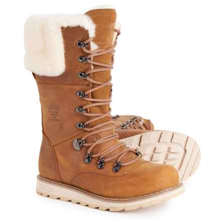 Royal Canadian Castlegar Thinsulate® Winter Boots - Waterproof, Insulated, Leather (For Women) in Wheat Brown