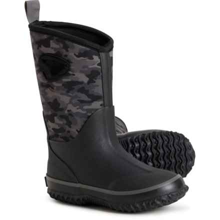 Royal Canadian Kids Boys Neoprene Rain Boots - Waterproof, Insulated in Camo
