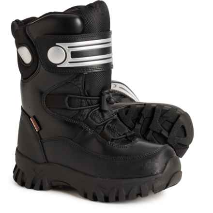 Royal Canadian Kids Boys Tremmer Snow Boots - Waterproof, Insulated in Blackout