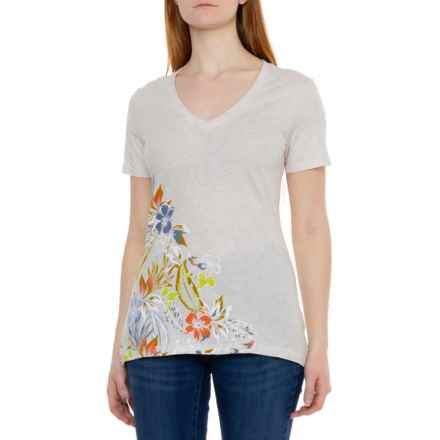 Royal Robbins All Over Palisades T-Shirt - Short Sleeve in White Htr