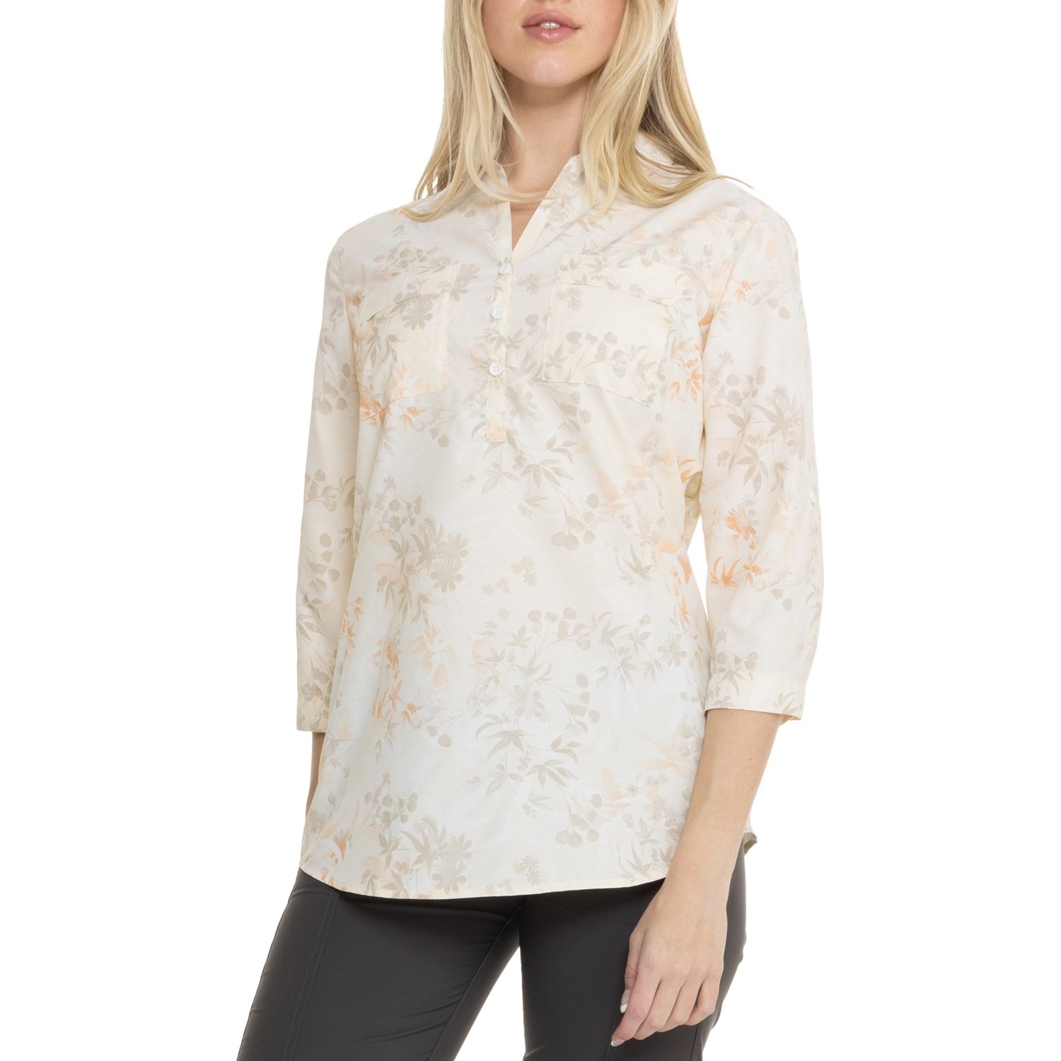 Royal Robbins Expedition II Manica 3/4: La Camicia Classica E Versatile Per Ogni Avventura! Colore Bianco, Taglia 3XL. Scollo Classico, Tessuto Traspirante. Eleganza E Funzionalità. - 3