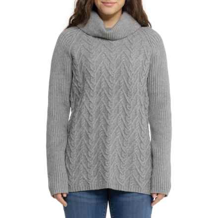 Royal Robbins Frost Cowl Neck II Tunic Sweater in Pewter Htr