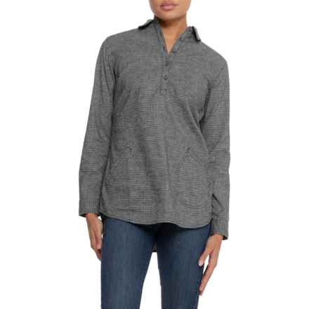 Royal Robbins Hemp-Blend Button-Up Shirt - Long Sleeve in Charcoal