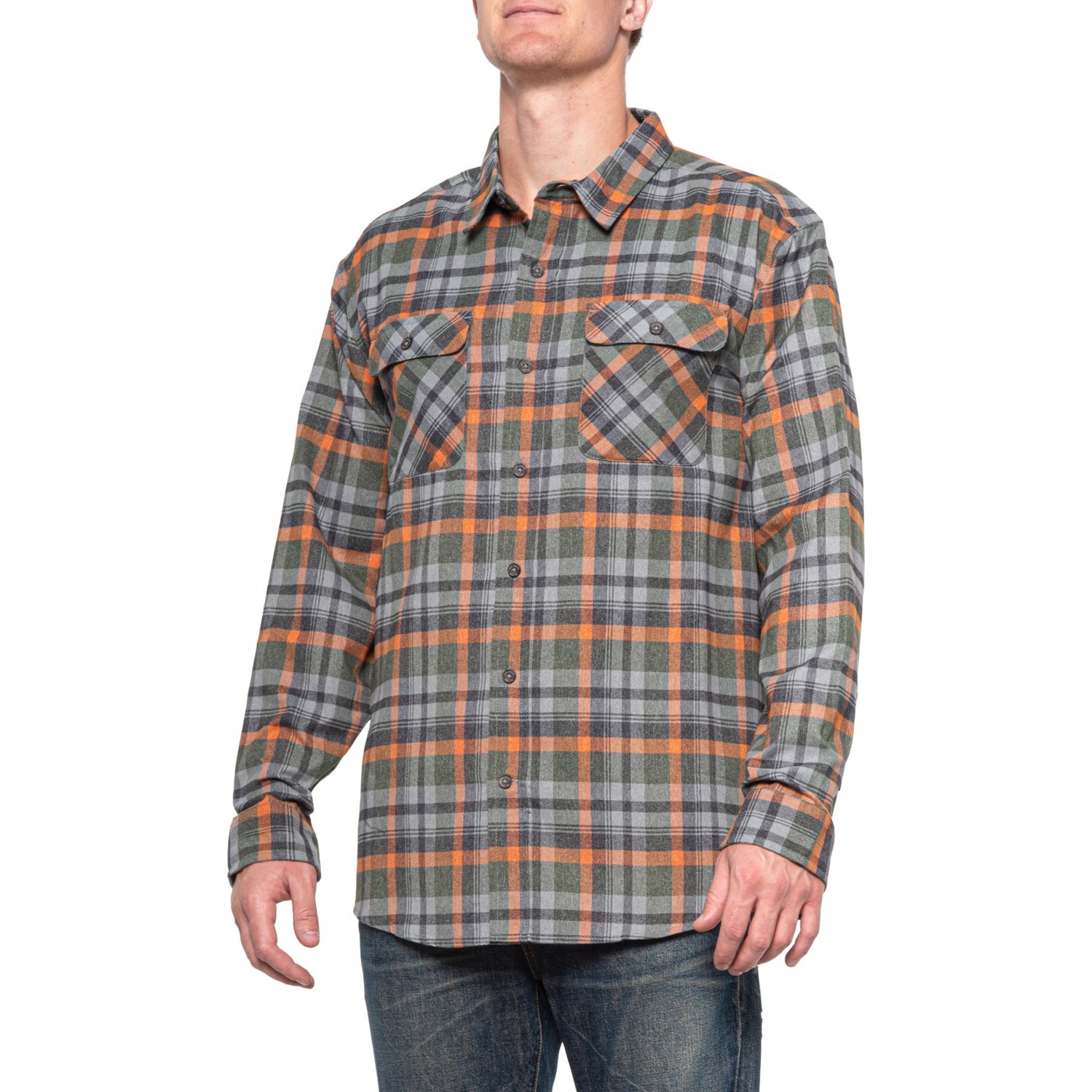 BALEAF Mens Flannel Shirts Button Down Long Sleeve Plaid Huting/Hiking/Golf Shirts