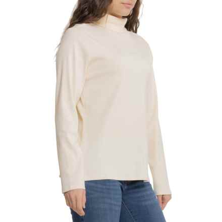 Royal Robbins Kickback Turtleneck Sweater - Organic Cotton, UPF 50+ in Creme