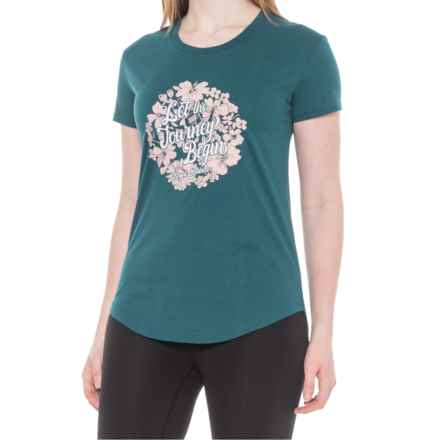 Royal Robbins Let the Journey Begin T-Shirt - Organic Cotton, Short Sleeve in Navy