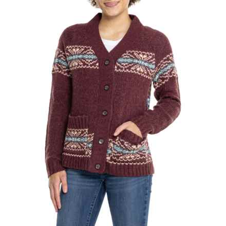 Royal Robbins Mystic II Cardigan Sweater in Burnt Grape