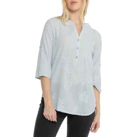 Royal Robbins Oasis Tunic II Shirt - 3/4 Sleeve in Summer Sky