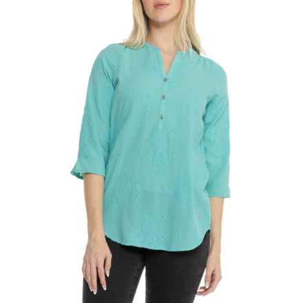Royal Robbins Oasis Tunic II Shirt - 3/4 Sleeve in Turquoise