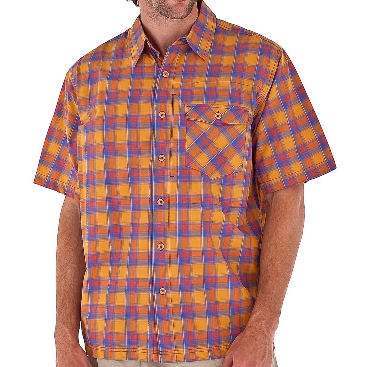 Royal Robbins Slickrock Plaid Shirt - UPF 30+, Short Sleeve (For Men ...