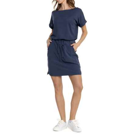 Royal Robbins Spotless Evolution Dress - Short Sleeve in Navy