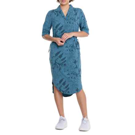 Royal Robbins Spotless Traveler Dress - Short Sleeve in Stellar Rio Floral Pt
