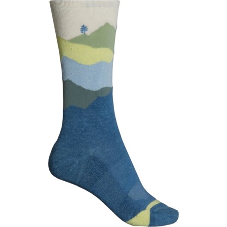 Royal Robbins Treetech Pattern Socks - Hemp, Crew (For Women) in Stellar