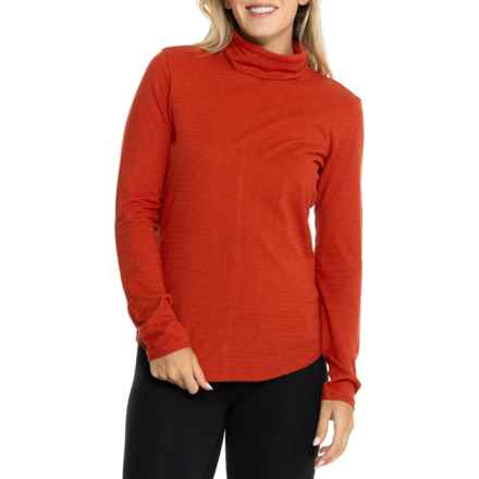 Royal Robbins Vacationer Turtleneck Shirt - Long Sleeve in Redwood Str