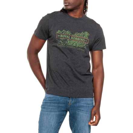 Royal Robbins Vintage Patch T-Shirt - Short Sleeve in Charcoal Heather