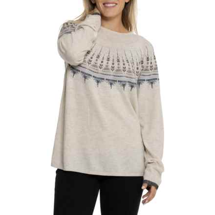 Royal Robbins Westlands Fair Isle Sweater - Merino Wool in Sand Dollar Muir Pt