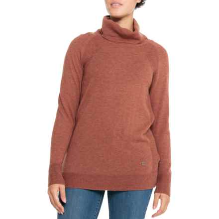 Royal Robbins Westlands Funnel Neck Sweater - Merino Wool in Rustic Htr