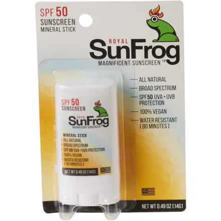 ROYAL SUN FROG Mineral Sunscreen Stick - SPF 50, 0.49 oz. in Spf50