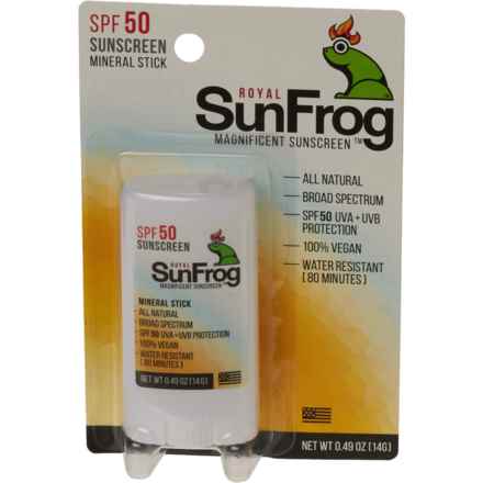 ROYAL SUN FROG Mineral Sunscreen Stick - SPF 50, 0.49 oz. in Spf50