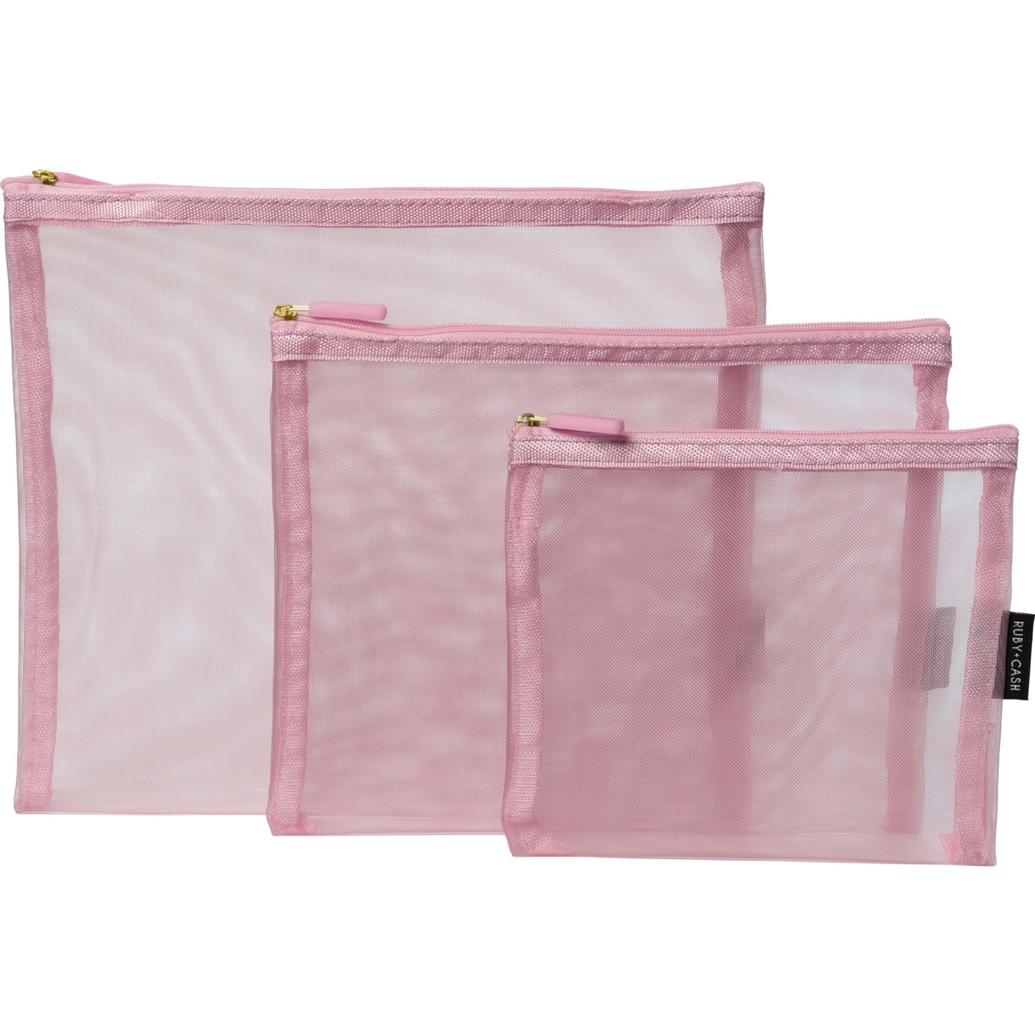 Mesh outlet organizer pouches