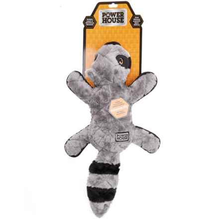 Ruff & Whiskerz Ballistic Raccoon Dog Toy - 18”, Squeaker in Multi