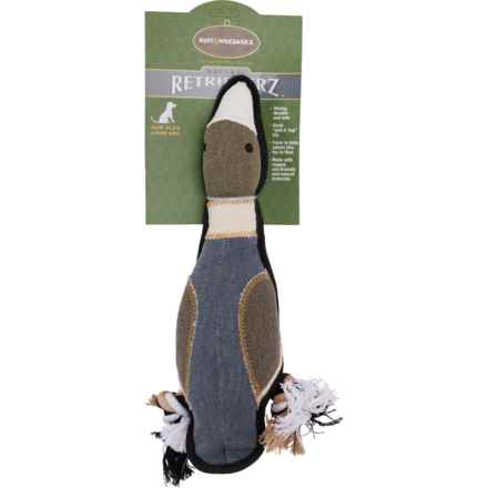 Ruff & Whiskerz Natural Retrieverz Dog Toy - 15”, Squeaker in Duck