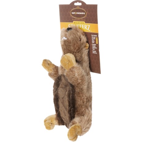 Ruff & Whiskerz Wildlife Stufferz Dog Toy - 12” in Beaver