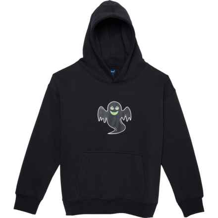 Rugged Bear Boys and Girls Halloween Ghost Hoodie in Black