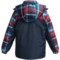 9543G_2 Rugged Bear Solid and Plaid Snow Jacket - Insulated (For Little Boys)
