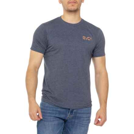 RVCA Action Amplified T-Shirt - Short Sleeve in Navy Heather