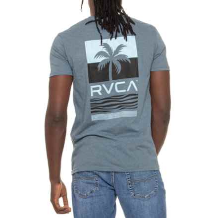 RVCA Acute Graphic Print T-Shirt - Short Sleeve in Jade Black