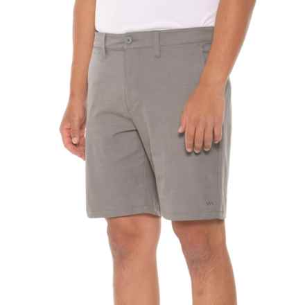 RVCA Back in Hybrid Shorts in Athletic Heather