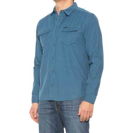 RVCA Freeman Corduroy Shirt - Long Sleeve in Deep Ocean