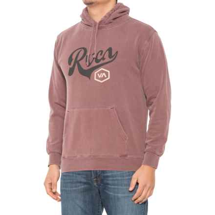 RVCA Hex Script Hoodie in Oxblood Red