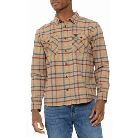 RVCA Hughes Heavyweight Flannel Shirt - Long Sleeve in Bombay Brown