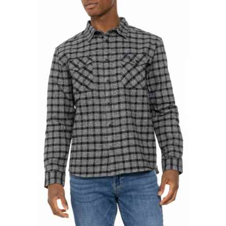 RVCA Hughes Heavyweight Flannel Shirt - Long Sleeve in Smoke