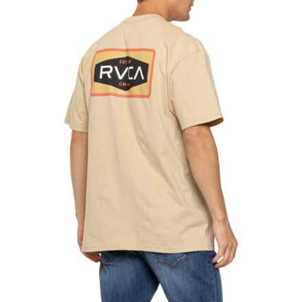 RVCA Logo T-Shirt - Short Sleeve in Sand