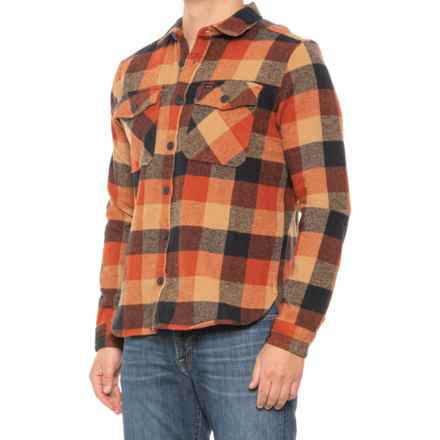 RVCA VA CPO Flannel Shirt - Long Sleeve in Brick Red