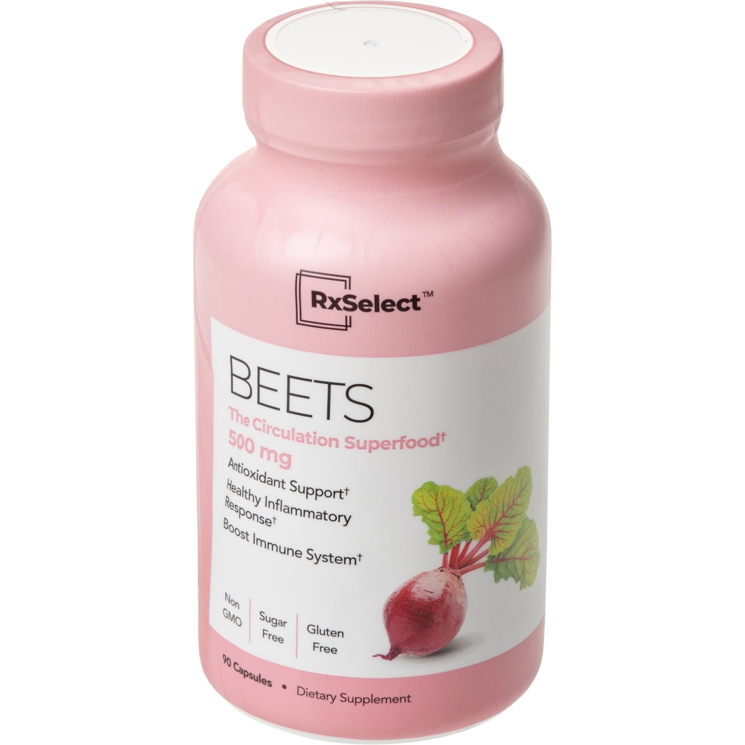 RX Select Beets Capsules 90Count, 500 mg Save 30