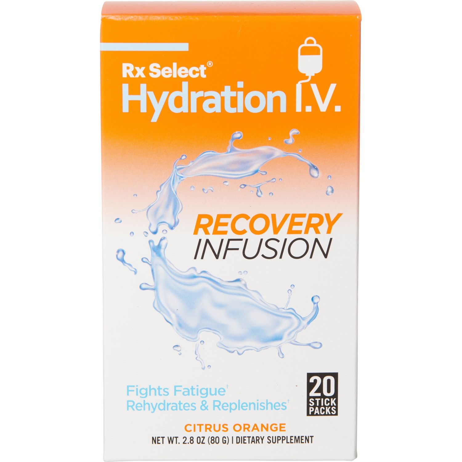 RX Select Hydration I.V. Recovery Infusion Stick Drink Mix - 20-Pack ...