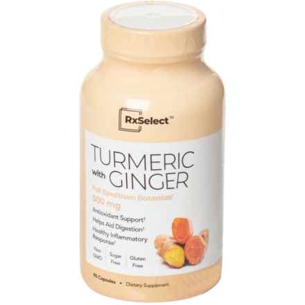 RX Select Turmeric with Ginger Supplements - 90 Count in Multi
