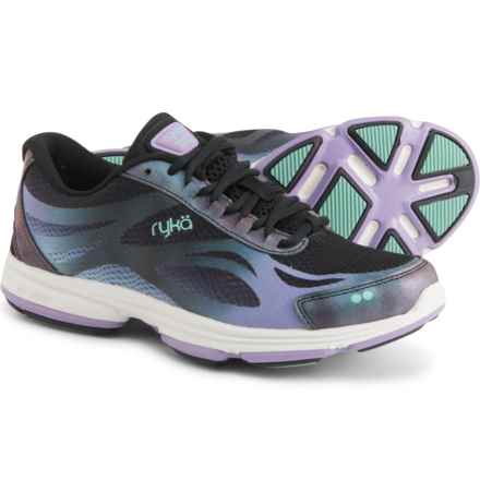 ryka Devotion Plus 2 Walking Shoes (For Women) in Black/Purple/Blue