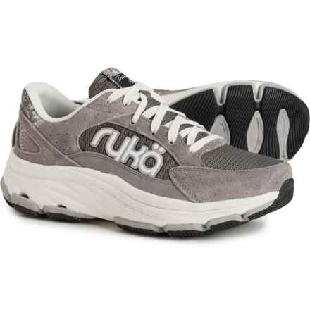 ryka Devotion X Max Classic Walking Shoes - Leather (For Women) in Sky Grey