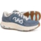 ryka Devotion X Max CLS Walking Shoes - Leather, Wide Width (For Women) in Flinstone Blue