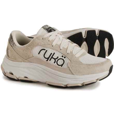 ryka Devotion X Max Walking Shoes - Wide Width (For Women) in Snow Taupe