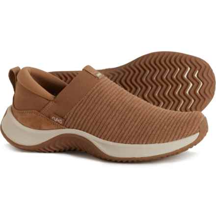 ryka Echo Knit Sneakers - Slip-Ons, Wide Width (For Women) in Burrow Brown