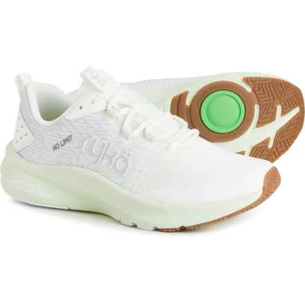 ryka No Limit Training Shoes - Wide Width (For Women) in White/Green