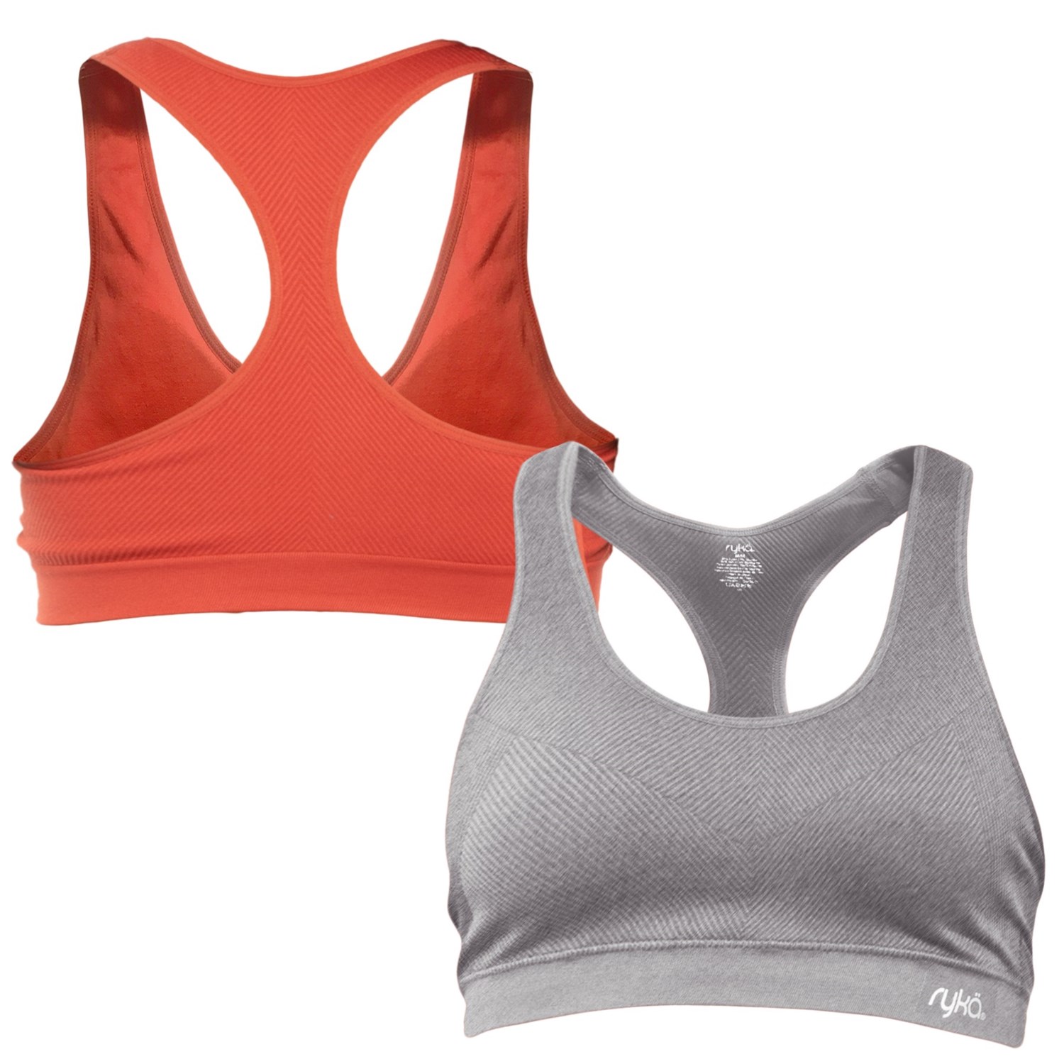 ryka Textured Round Neck Sports Bra (For Women) Save 60