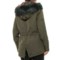 475DX_2 S13/NYC 30-1/2” Bonded Nylon Drawstring Parka with Faux-Fur Lining (For Women)